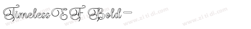 TimelessEF Bold字体转换